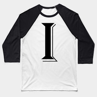 Black letter I in vintage style Baseball T-Shirt